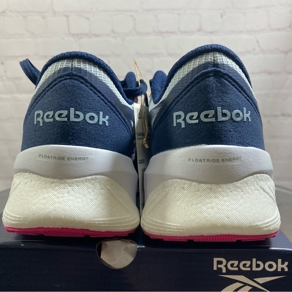 REEBOK FLOATRIDE ENERGY running/daily wear sneakers 7.5 blue & pink trim Bnib - Picture 6 of 9